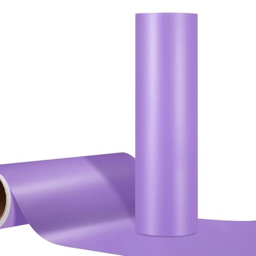 WRAPXPERT Purple Vinyl 12 x10ft Purple Permanent Vinyl Roll for Home Outdoor Decor Matte Lavender Adhesive Vinyl Craft Cutters DIY Projects for Cricut Silhouette Cameo