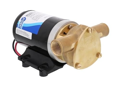 Jabsco 23680-4003 Water Puppy Bronze Impeller Pump, Commercial Duty, 12 Volt, For Livewell circulation, draining bait tanks, engine oil changing, boat washdown, or general marine pumping applications