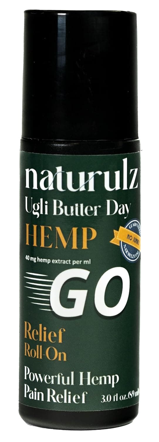 Ugli Butter Hemp Daytime RollOn 3oz Soothing RollOn with OregonGrown Hemp Capsaicin Arnica Turmeric for Back Knee Leg Hip Soreness Discomfort Ideal for Neck Shoulder Tightness
