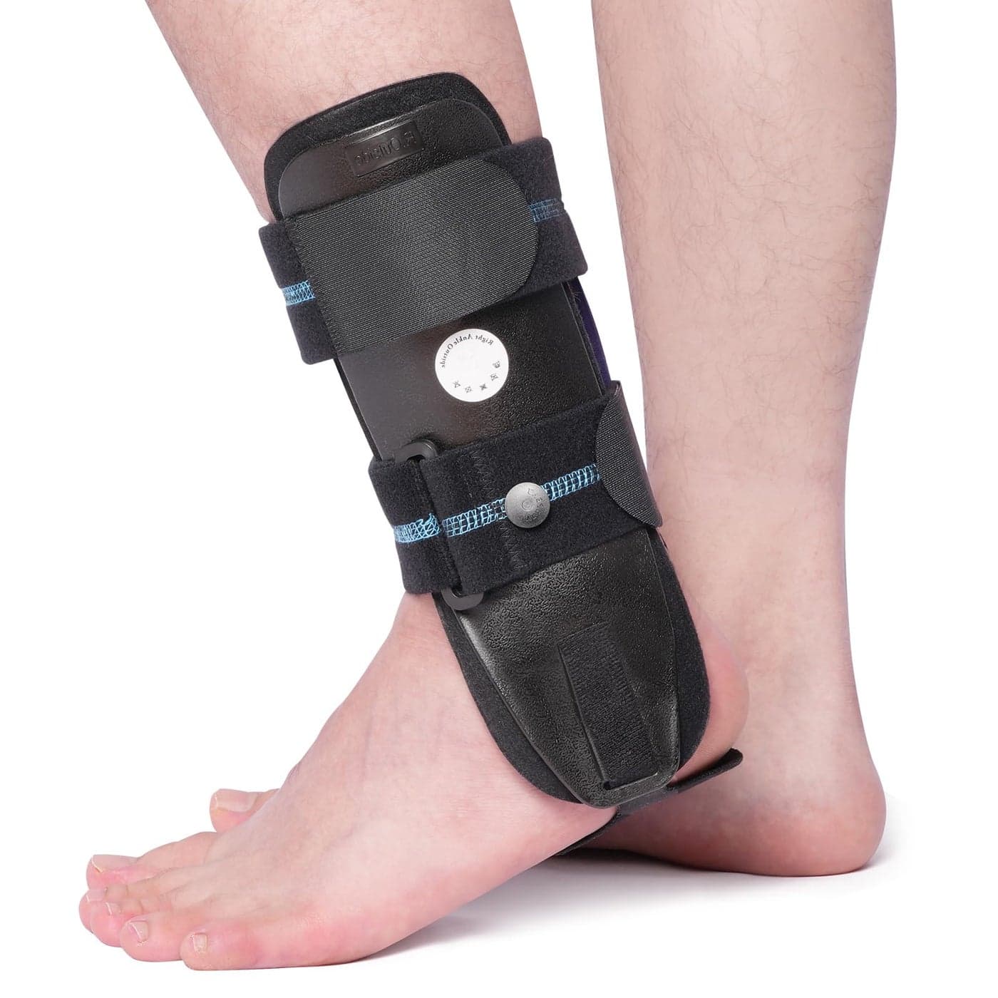 Air Gel Foam Ankle Stabilizer Support Brace for Sprained Ankle Ligament Injury Tendonitis Adjustable Rigid Stirrup Ankle Splint for Women and Men Foam Version Large Left Foot