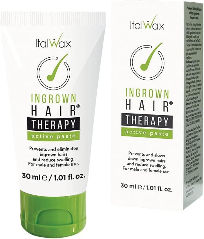 Italwax Ingrown Hairs Therapy Active Paste 30ml 1floz Tea Tree Oil Prevents and eliminates ingrown hairs and bumps Ideal for face delicate areas
