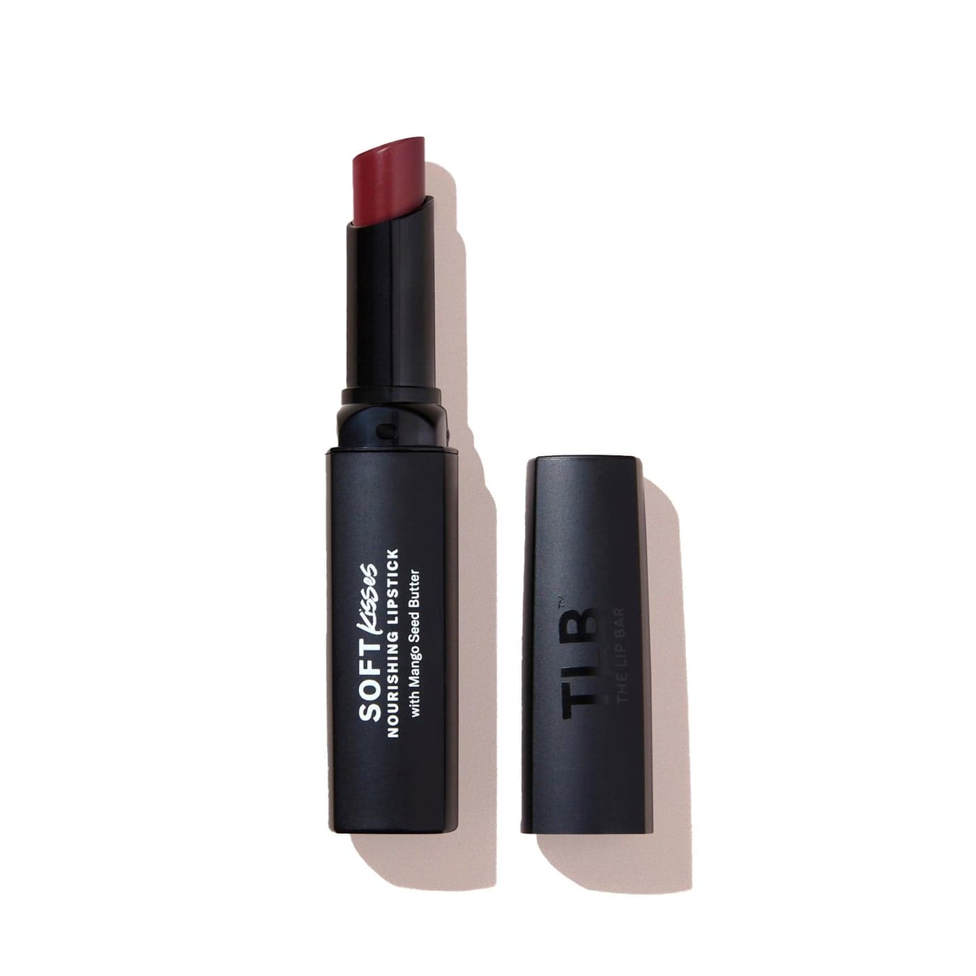 The Lip Bar Soft Kisses Nourishing Vegan Lipstick with Moisturizing Mango Seed Butter Satin Finish Level Up Berry
