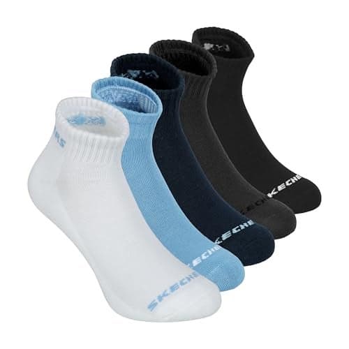 SKECHERS SOCKS - PACK OF 5 MENS HALF TERRY ANKLE (Z20137ID-MULT_M)