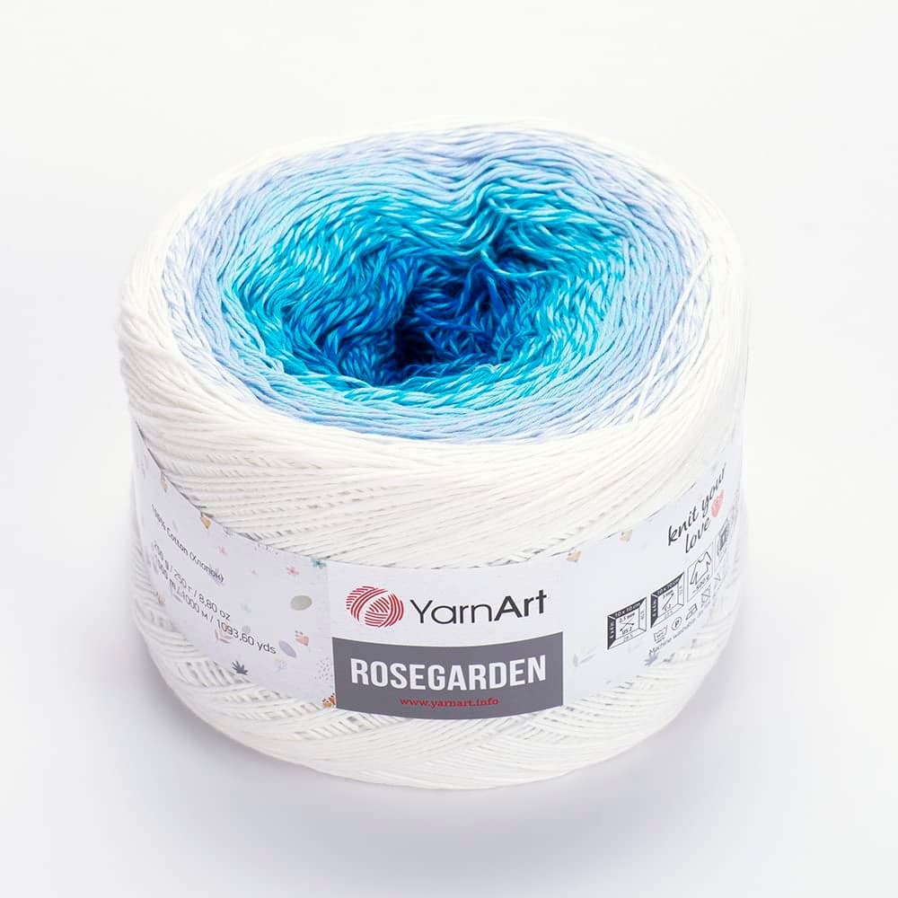 Yarn Art Flowers Rosegarden 100 Cotton 250gr 880 oz 1094yds Multicolor Cotton Yarn Rainbow Crochet Yarn Spring Summer 305