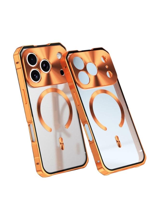 Ultra Slim Metal Frame Magnetic Case for iPhone 17 Pro Shockproof with Full Lens Protection