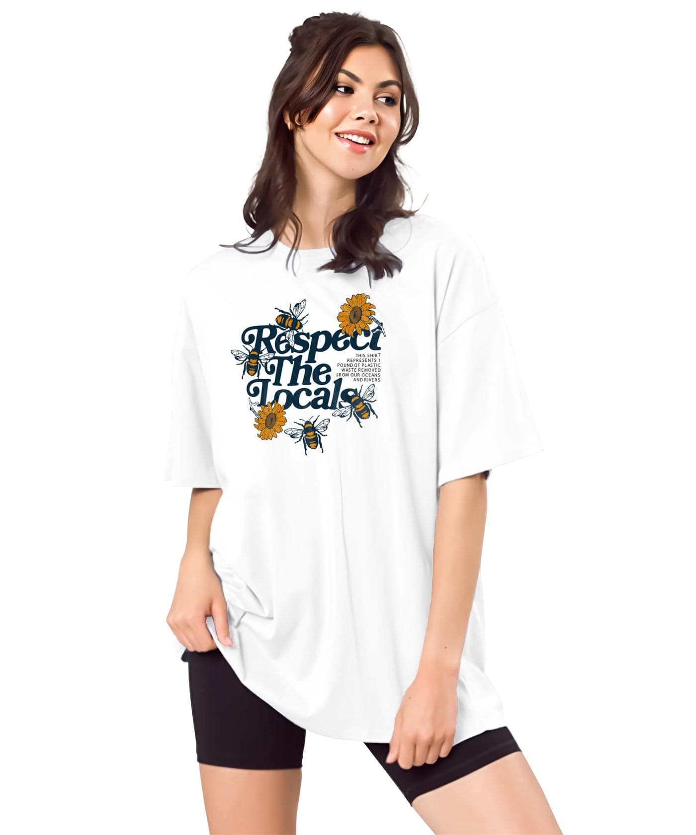 SHODOX® Bio-Washed Anti Bacterial 100% Pure Cotton Women’s Oversized Aesthetic Premium Printed T-Shirt | Cozy Soft, Less Wrinkles Loose Fit, Drop Shoulder, Korean Baggy Style Tees for Girls