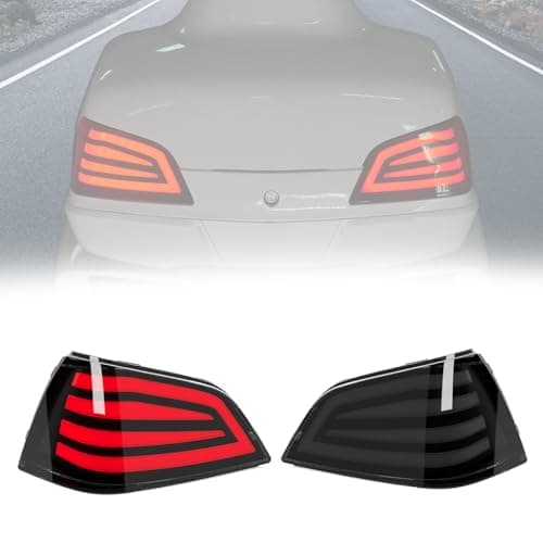 LUXEMOTO LED Tail Lights Brake Lights for 2001-2017 Goldwing GL1800 Tour Pack Models Only, 2 PCS Rear Running Break TailLights Lamp with Smoked Lenses for Honda Gold Wing GL1800 2001-2017 Accessories