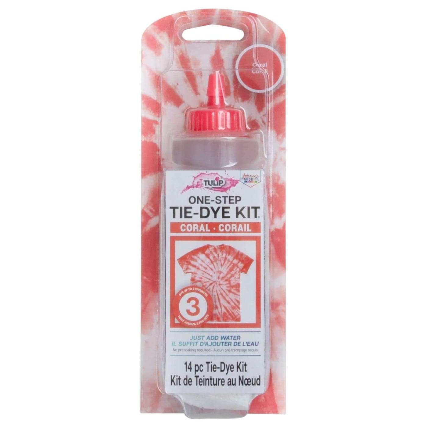 Tulip OneStep TieDye Kit Vibrant Colors for Fabric 4 fl oz Coarl