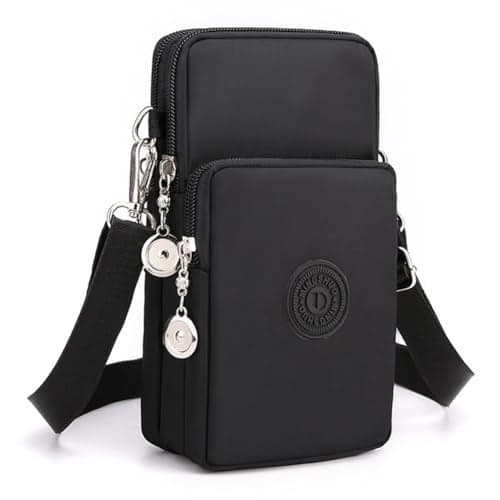 JANKS Small Crossbody Bags for Women Mini Cell Phone Purses with Crossbody Strap Phone Wallet Shoulder Bag Nylon Arm Bag for Women