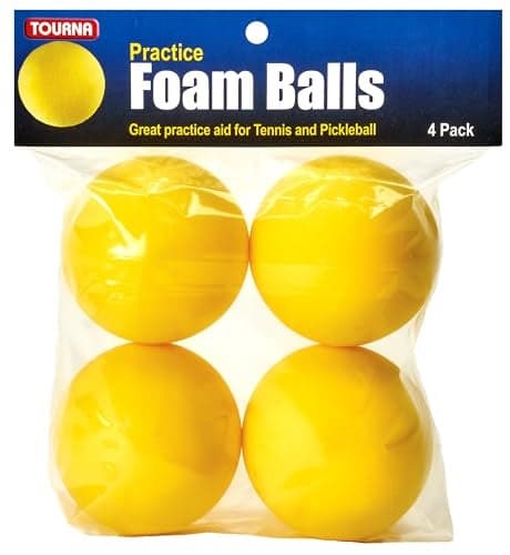 TOURNA Foam Pickleballs for Quiet Pickleball Practice 4 Pack