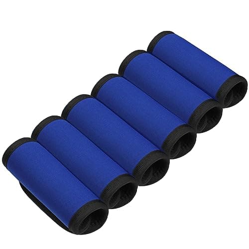 6 Pack Luggage Handle Wrap, Luggage Handle Wraps for Suitcase, Navy Blue Luggage Tags, Suitcase Tags identifiers for Travel Accessories