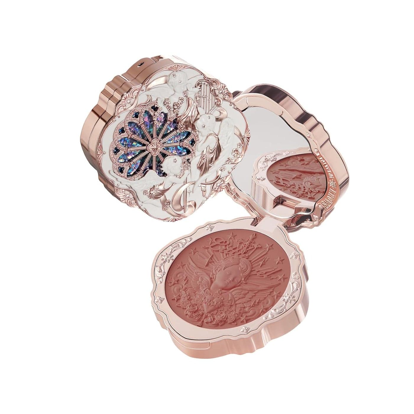 Flower Knows Little Angel Cream BlushBuildable Blendable Makeup Blush for cheeksSoft Longlasting for Girls Women01 Flaming Heart6g