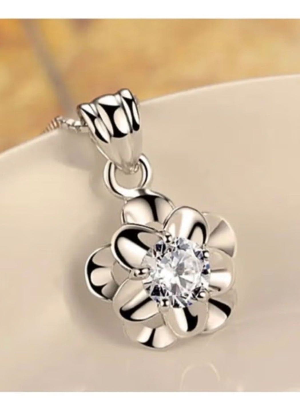 Simple Elegant Silver Plated Necklace For Women