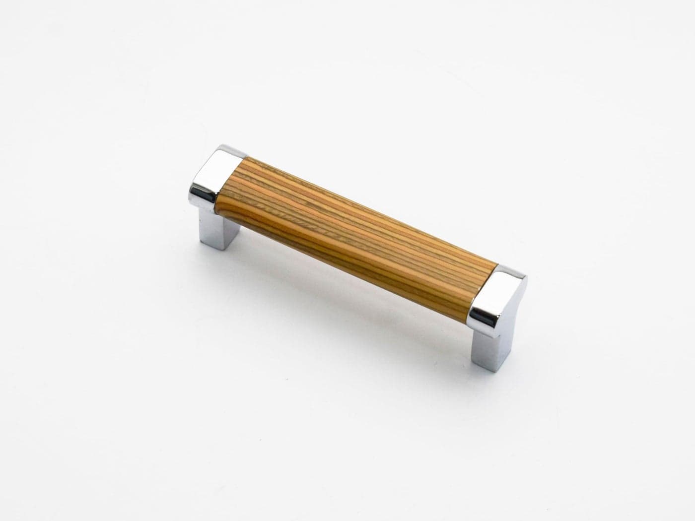 RAB Handle Zinc, Doors, Kitchen and Office Drawer/Cabinet/Door/Wardrobe Handle (Code:- SNV Hand 136 OL, Finish:- Line Wood, Size:- 128mm, Pack of 1 PCS)