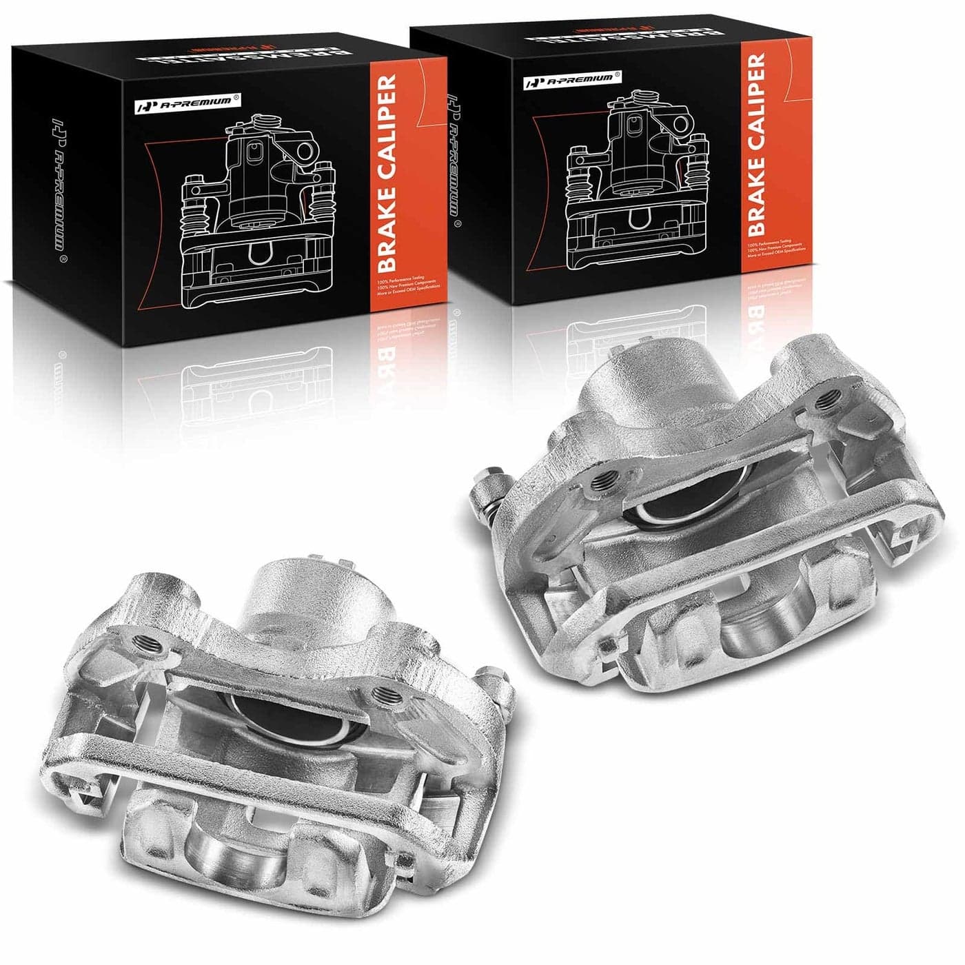APremium Disc Brake Caliper Assembly with Bracket Compatible with Select Infiniti and Nissan Models G35 20032004 350Z 20032005 RWD G35 2005 AWD V6 35L Front Driver and Passenger 2PC Set