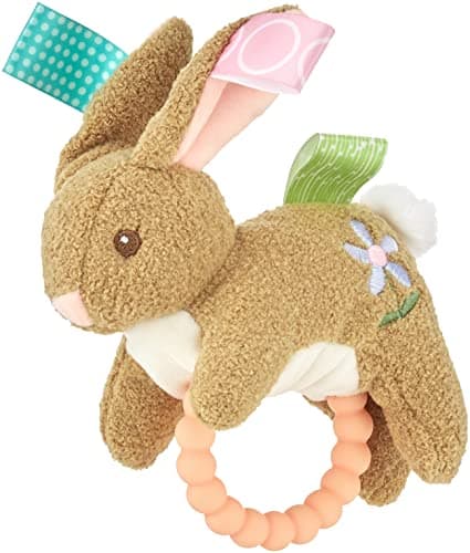 Taggies Teether Baby Rattle 6 Harmony Bunny