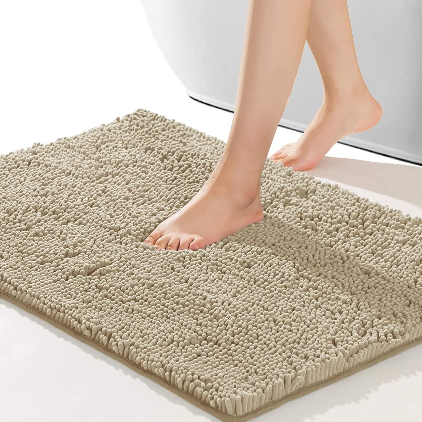 SONORO KATE Bathroom Rug,Non-Slip Bath Mat,Soft Cozy Shaggy Durable Thick Bath Rugs for Bathroom,Easier to Dry, Plush Rugs for Bathtubs,Water Absorbent Rain Showers and Under The Sink (2)