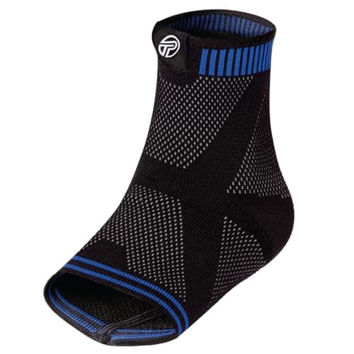 Pro-Tec Athletics 3D Flat Ankle Support, Advanced Flat Knit Fabric for Customized Fit, Full Range of Motion, Breathable, Multi-Directional Stretch, Maximum Comfort & Ankle Support, Medium