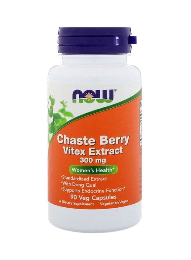 Chaste Berry Vitex Extract Dietary Supplement - 90 Veg Capsules