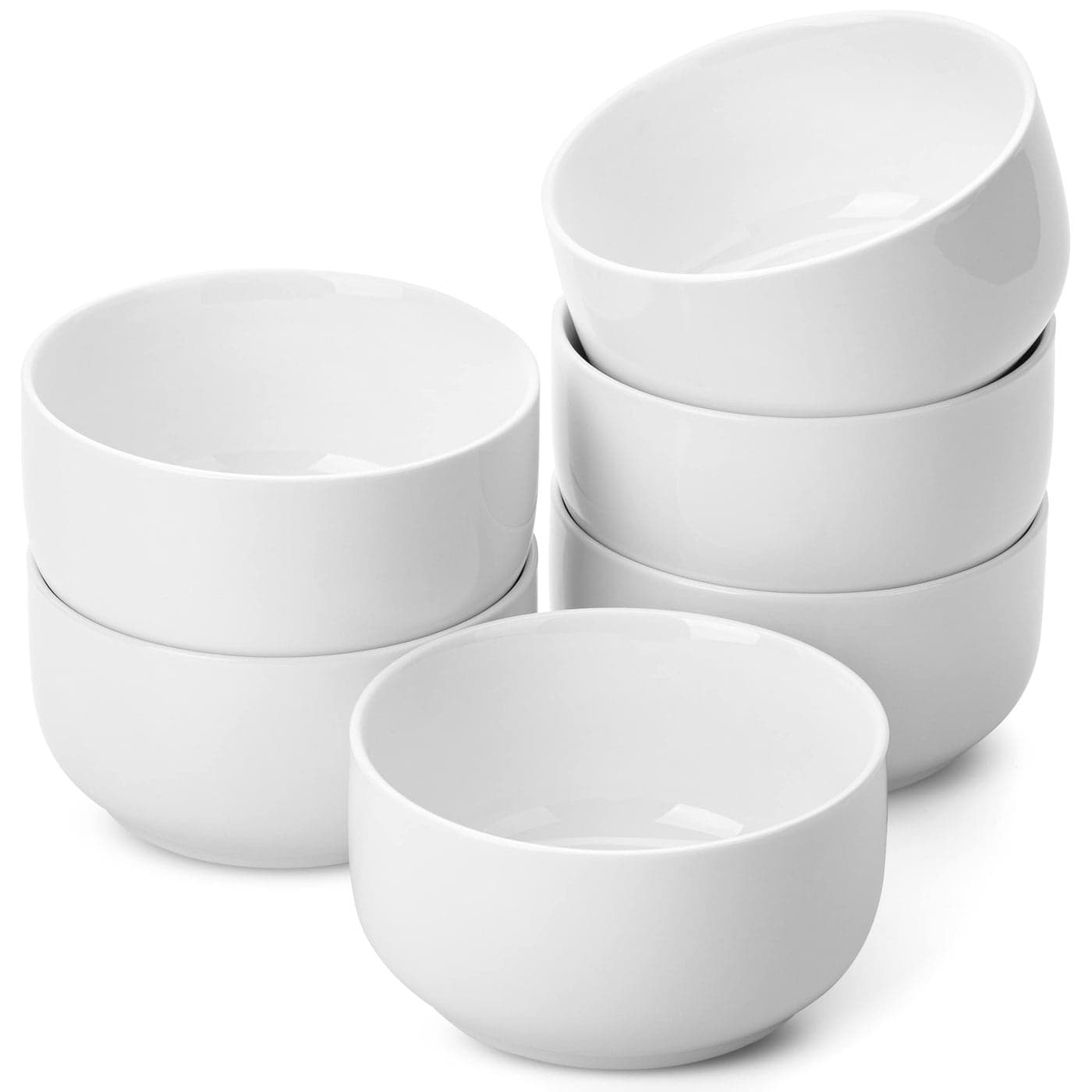 Brew To A Tea BTaT White Cereal Bowls Set of 6 22 Ounces itchen Bowls Soup Bowls White Bowls Salad Bowls Cereal Bowl Salad Bowl Set Microwave Safe Bowls Rice Bowls