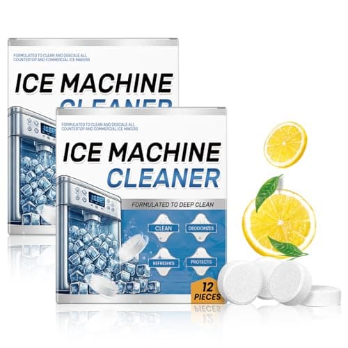YIVANNUO Ice Machine Cleaner Maker Descaler - 24 Clean Tablets, Compatible with Opal, Kitchenaid, Nickel Safe Scale Remover for Countertop, Deep Cleaning, Remove odor, Bulk 1 Year Supply