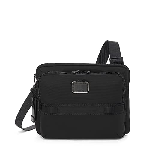 TUMI Alpha Bravo Service Crossbody Bag - Zip Pocket, Tracer, Luggage Tag - Ballistic Nylon - 9.3" X 12.3" X 3.0" - Black