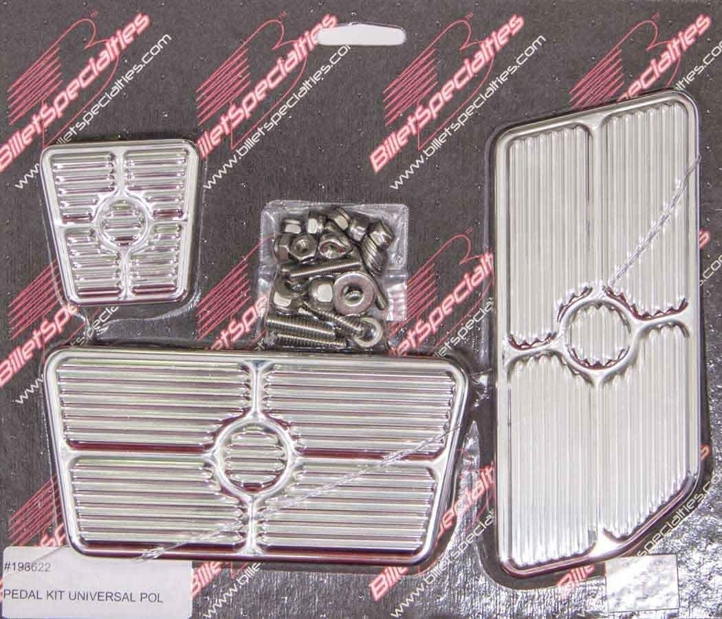 Billet Specialties 198622 Polished Universal Grooved Pedal Kit