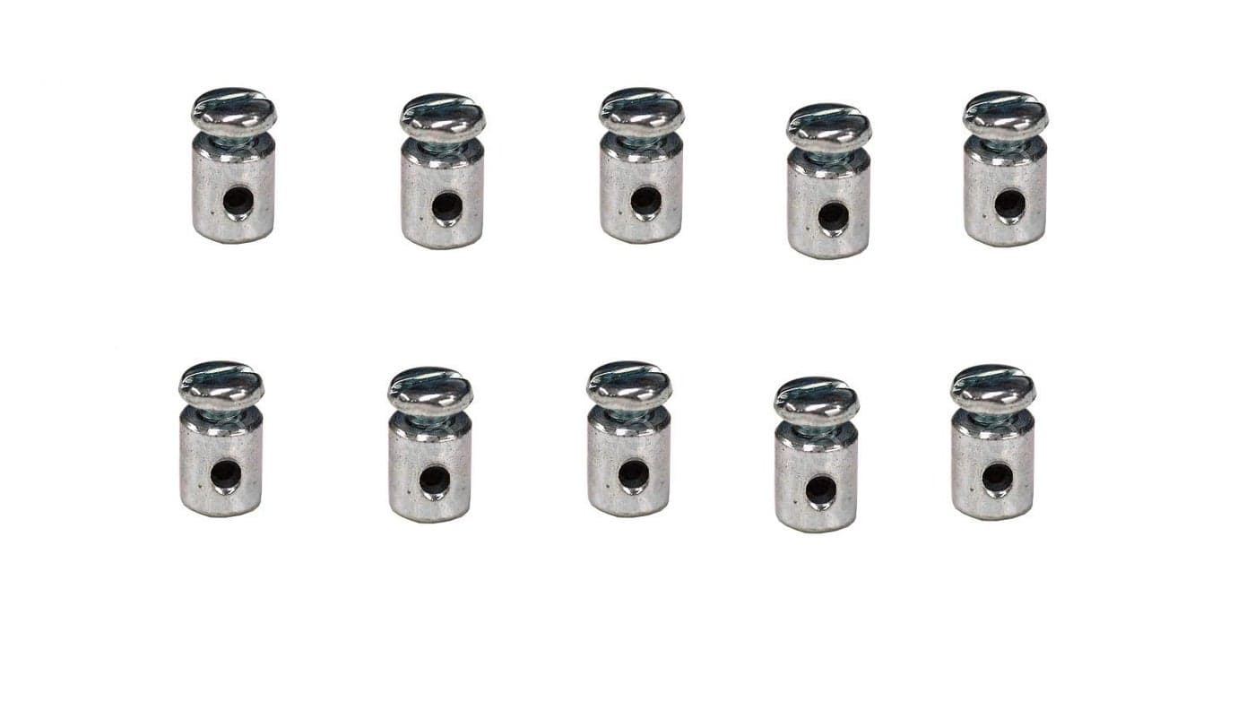 10 Pack Universal Round Body Wire Stop for Throttle Cable Brake Cable Mini Bike