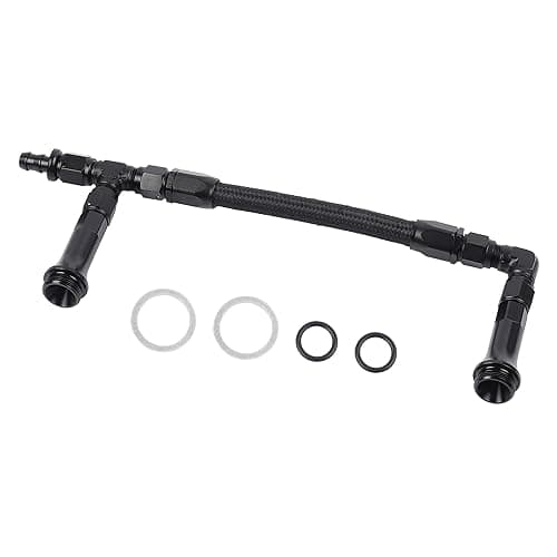 Dasbecan AN6 Dual Feed Carb Braided Nylon Fuel Line Double Pump Compatible With 4150 Based Carburetor