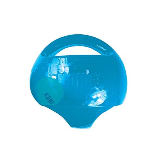 KONG Jumbler Ball Interactive Toy for Dog Puppy Playtime Fetch Toy with Tennis Ball Dog Supplies for Engaging Play for LargeXL Dogs Randomly Provided Color