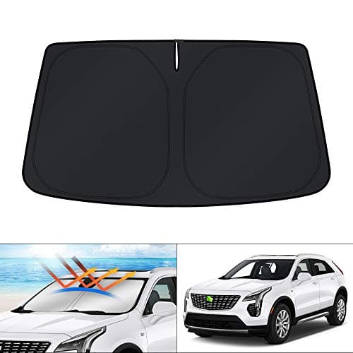 KUST Windshield Sun Shade for 2019-2025 Cadillac XT4 Accessories Window Sun Visor Protector Foldable Blocks UV Rays Keep Your Car Cool