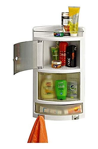 GRAZIA Plastic Bathroom Corner -Large -White- (Make in India)