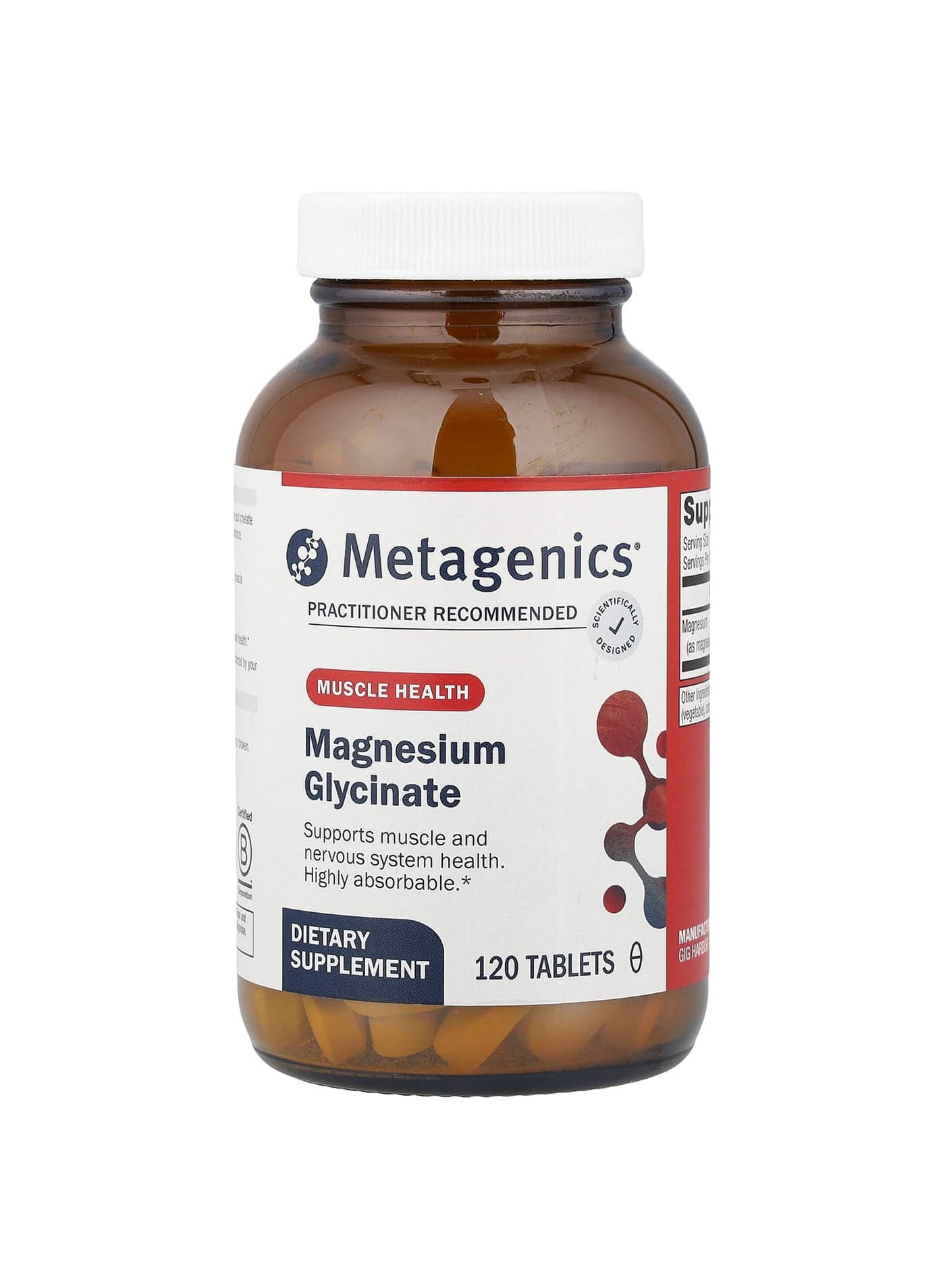Magnesium Glycinate, 100 mg, 120 Tablets