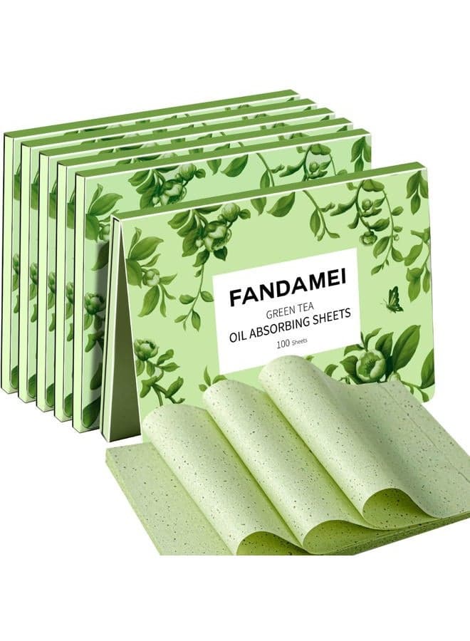 FANDAMEI Oil Blotting Sheets For Face, 600 Sheets Oil Blotting Papers For Face, Blotting Paper for Oily Skin, Oil Control Film, Oil Absorbing Sheets For Face, Oil Absorbing Tissues
