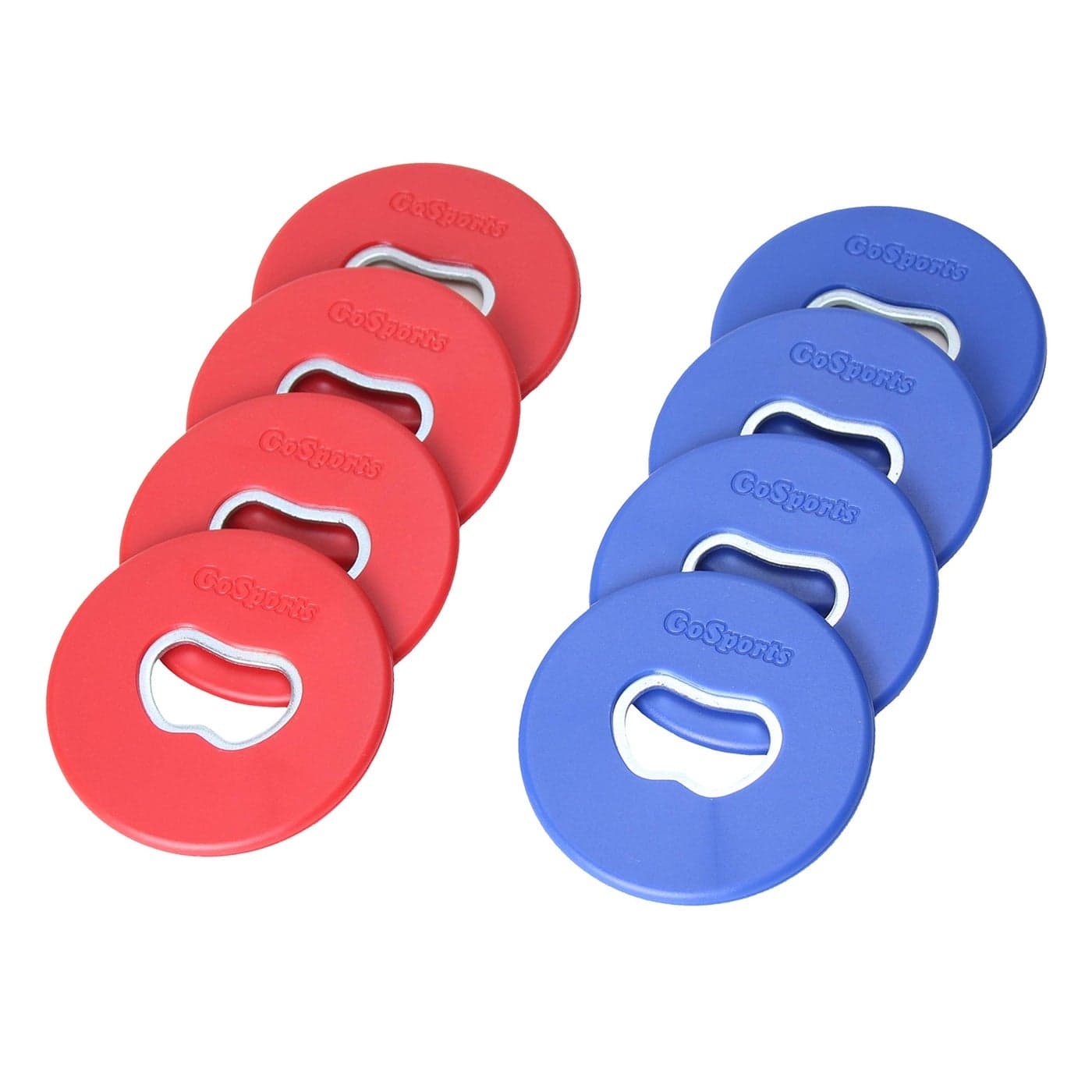 GoSports Bottle Opener Replacement Washer Set Plastic Coated Metal with Bottle Opener Set of 8 Washers