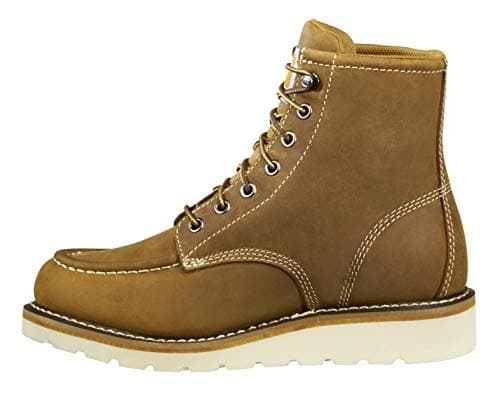 Carhartt Womens Waterproof 6 Moc Steel Toe Wedge Work Boot Light Brown 75 M