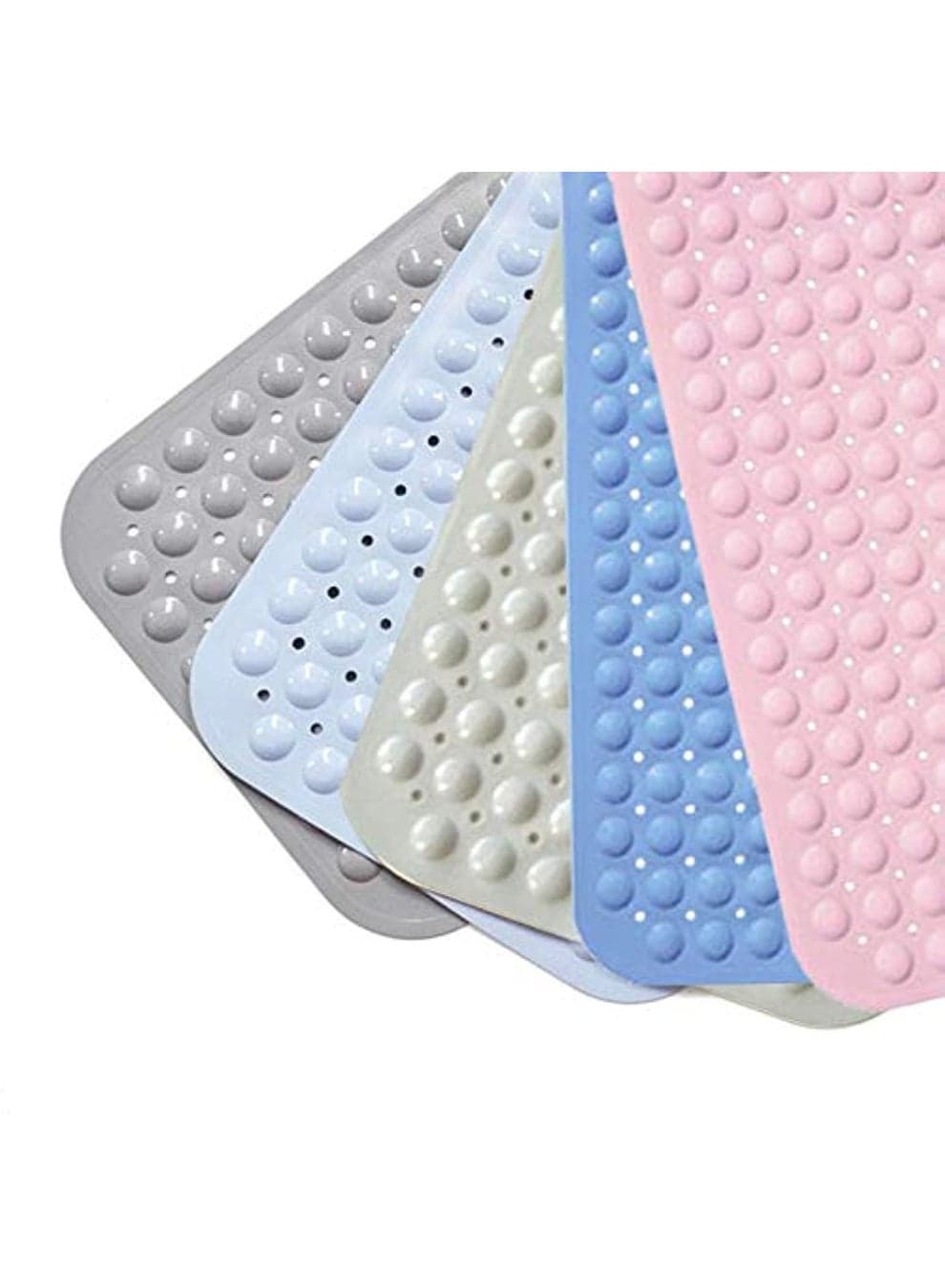 1-Piece Assorted Color Non Slip Bathroom Mat Blue