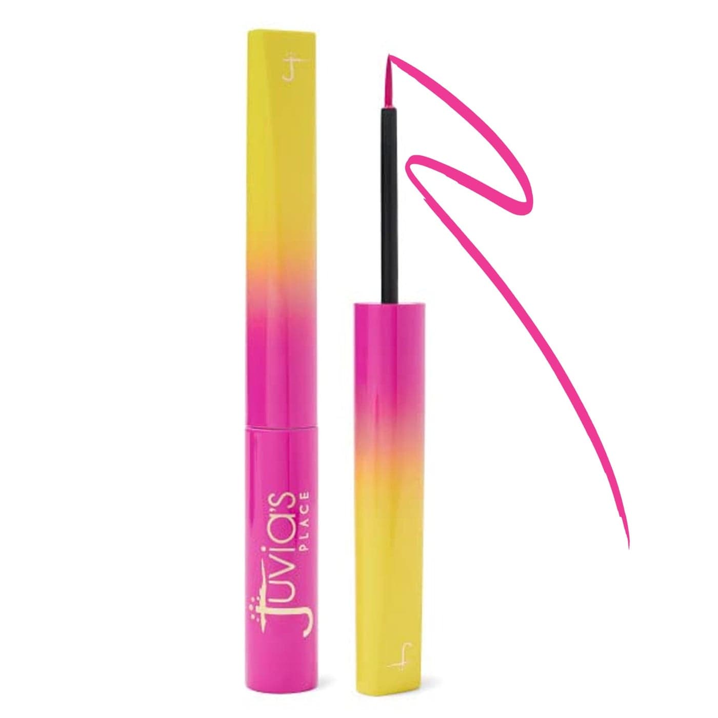 Juvia's Place Garden Of Juvia's Liquid Liner Pink Hibiscus - Bright Fushia Pink, Long-lasting Liquid Liner, Intense Color Liquid Makeup, Cruelty-free Liquid Liner, Smudge-proof Makeup Liner