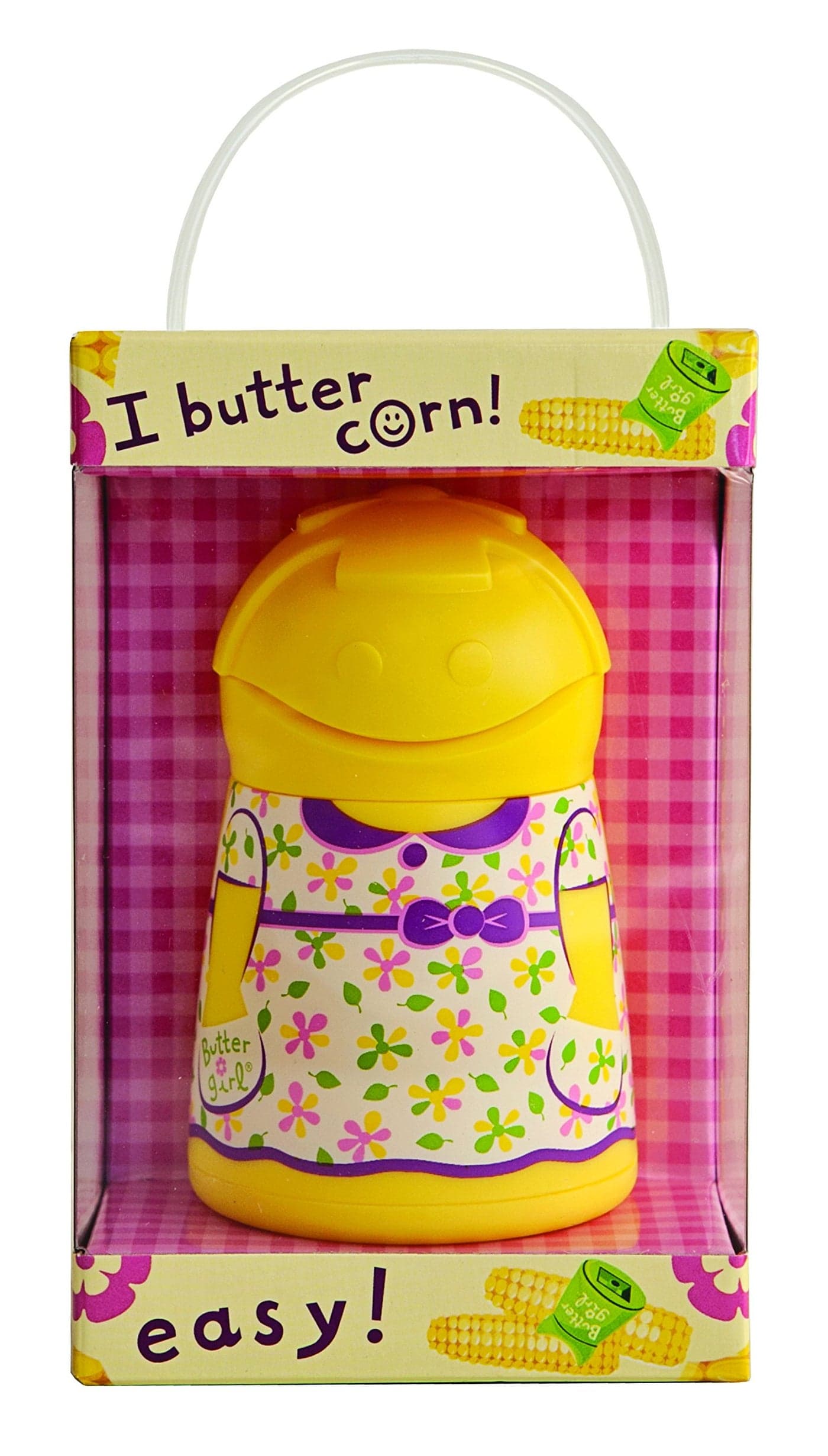 Talisman Designs Girl Keeper Spreader Fun Functional in The Kitchen Butter Girl for Corn on the Cob Corn Butter Spreader Butter Stick Holder Yellow