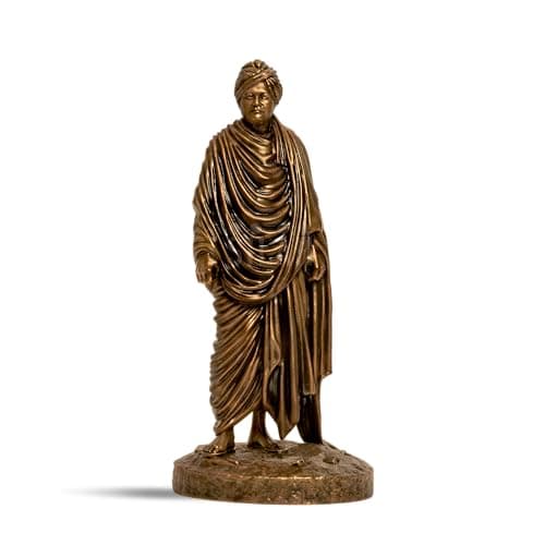 SILAII Swami Vivekananda Full Figure Sculpture | Elegant Home Decor for Living Room | Inspirational Indian Art Piece