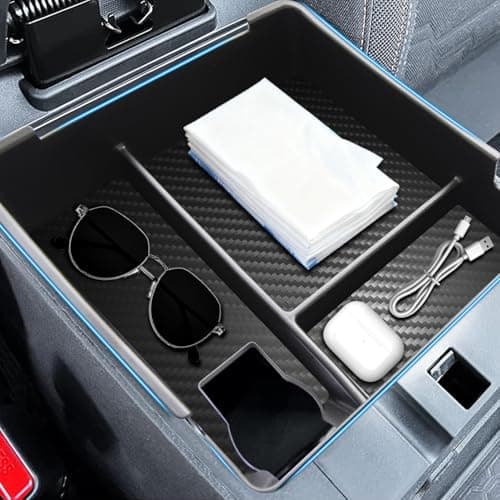Treesiche Center Console Organizer for Frontier Pickup Truck 2022 2023 2024 2025Frontier Truck Interior Accessories Armrest Storage Box