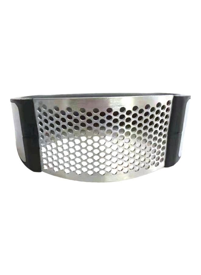 Stainless Steel Garlic Press Silver/Black