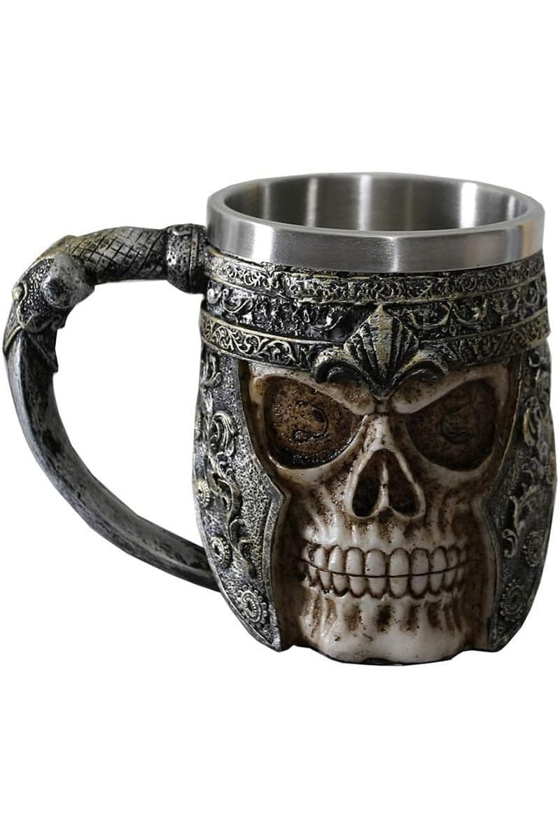 Pacific Giftware Medieval Viking Warrior Helmet Skull Mug Gothic Tankard 11oz Beer Mug Drinking Vessel