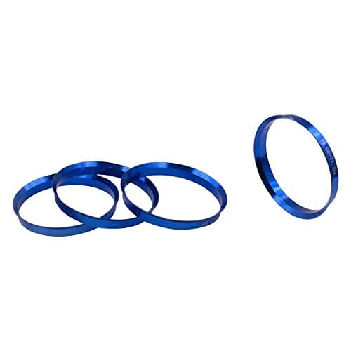Wheel Accessories Parts Set of 4 Hub Centric Ring 73mm OD to 72.56mm Hub ID, Metal (Wheel Hub Ring, 4 Pack, 73 mm OD to 72.56 mm ID Wheel Centerbore, Metal)