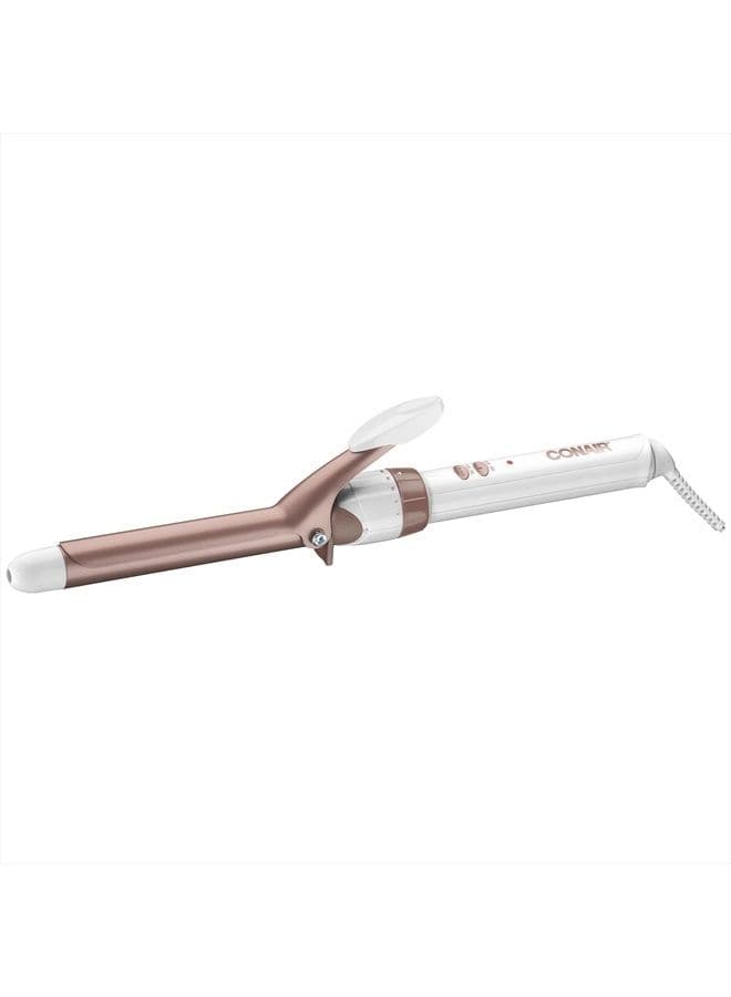 Double Ceramic 3/4-Inch Curling Iron, ¾-inch barrel produces tight curls – for use on short to medium hair