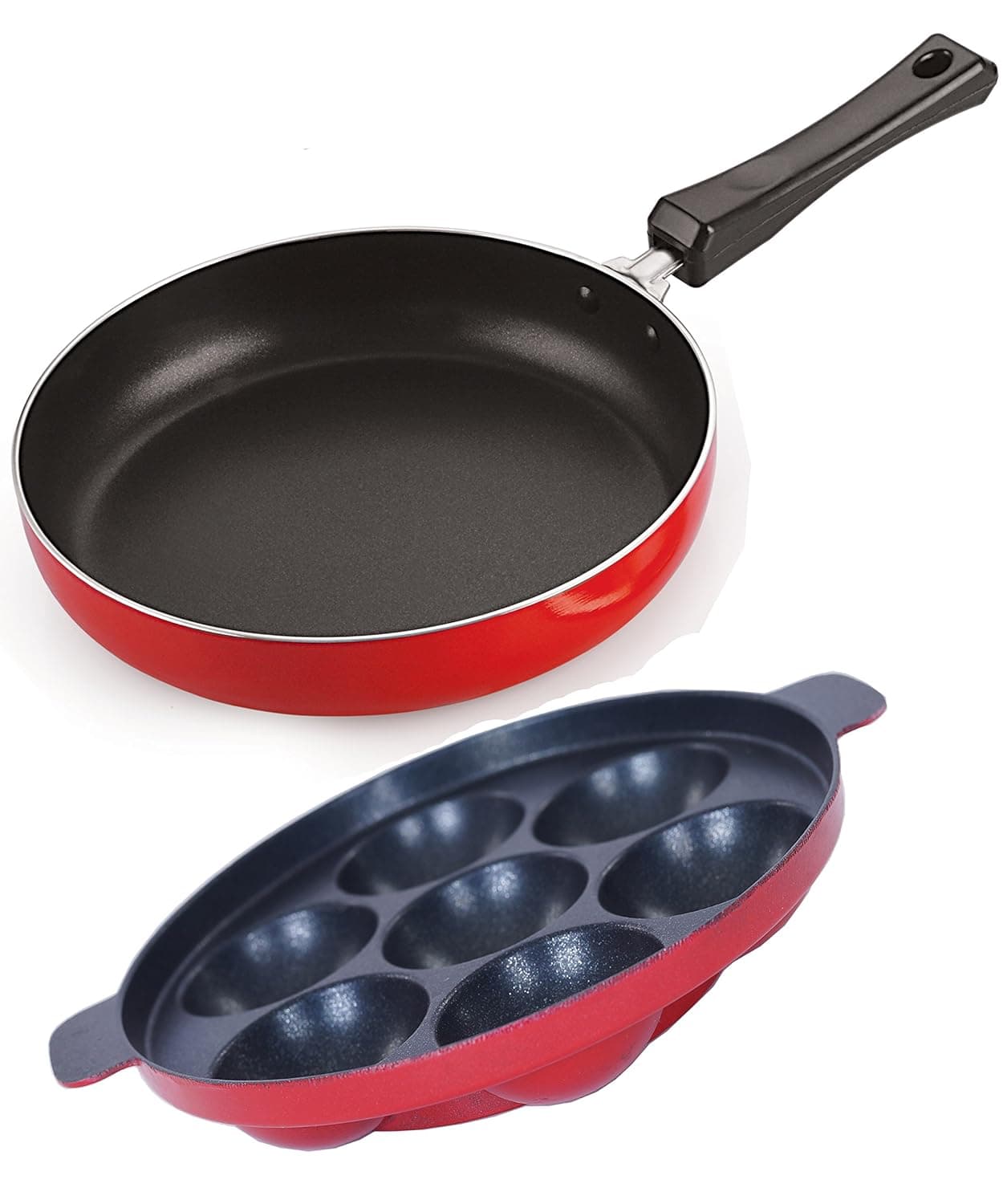 Nirln NonStick Gas Compatible Aluminium Cookware Combo Gift Set Item with Bakelite Handle Multicolor 26mm_FP10_AP7