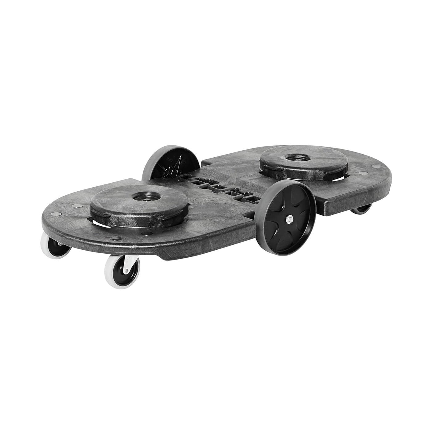 Rubbermaid Commercial Products Dolly for BRUTE Trash Can Wheels Black for RestaurantsBack of HouseOfficesWarehousesAirportsCommercial Environments