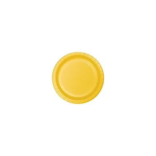Creative Converting Touch of Color 24 Count Paper Dessert Plates School Bus Yellow one size