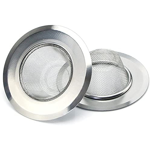 Stainless Steel Kitchen Sink Basket Waste Strainer Perforated wash Basin Mesh Filter (Inner Ring Size- 4 CM, Material-Stainless Steel)