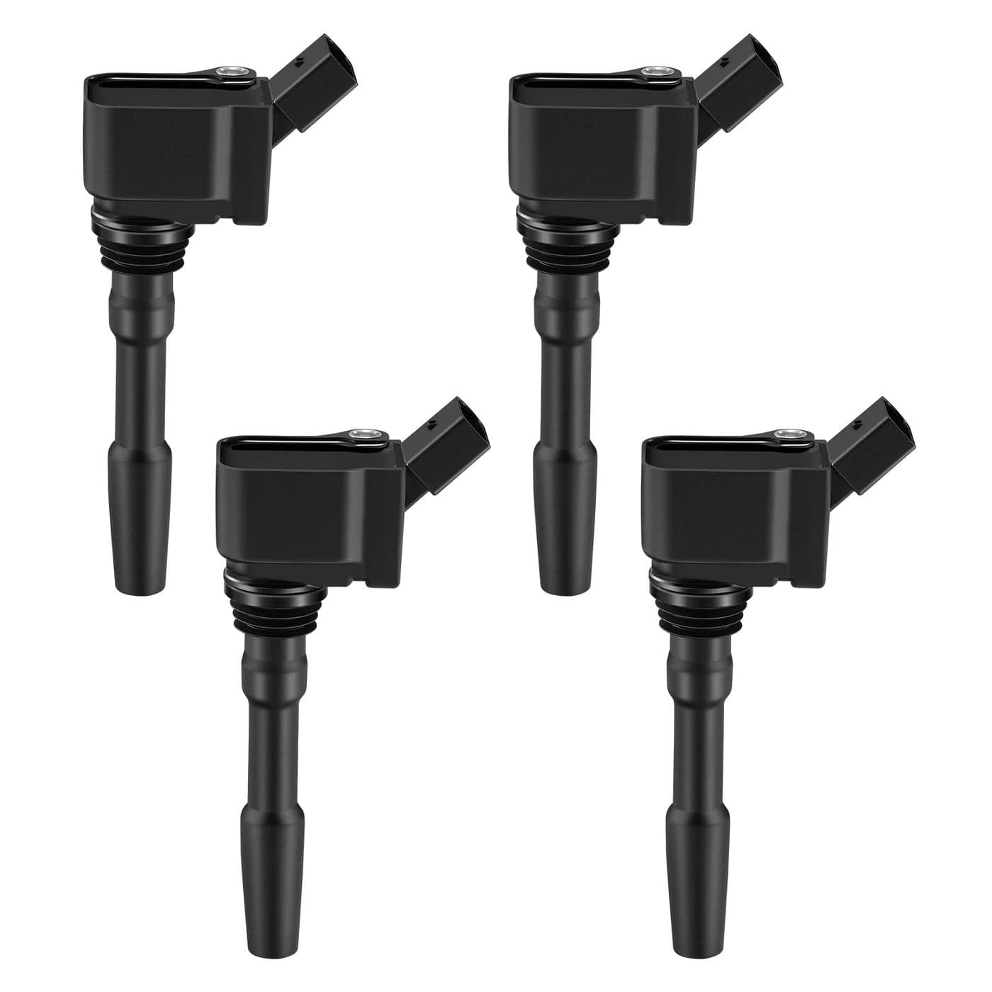 BDFHYK Ignition Coil Pack Set of 4 Compatible with VW Beetle Golf Jetta PassatCompatible with Audi A3 A4 TT Quattro Q3 Q5 RS3 RS5 S3 S4 S5 18L 20L 30L 40L L4 V6 V8 Replacement for UF716 UF752